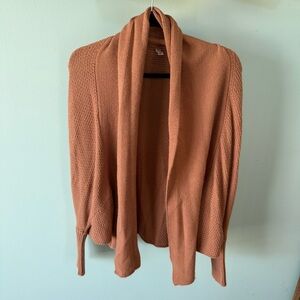 Wishlist Cozy Knitted Cardigan Tan Women's Sweater Size S/M